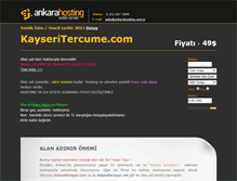 Tablet Screenshot of kayseritercume.com